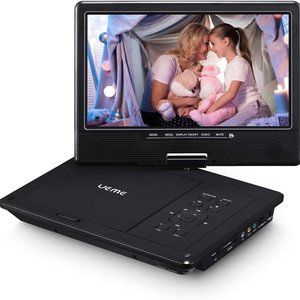 UEME Portable DVD Player for Car with 10.1" HD Swivel Display Screen, Car Charge